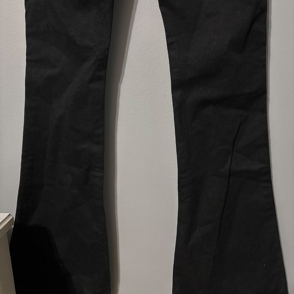 J. Brand jeans women’s size 6 size 27 black wax feel dry clean Flare - Picture 8 of 11